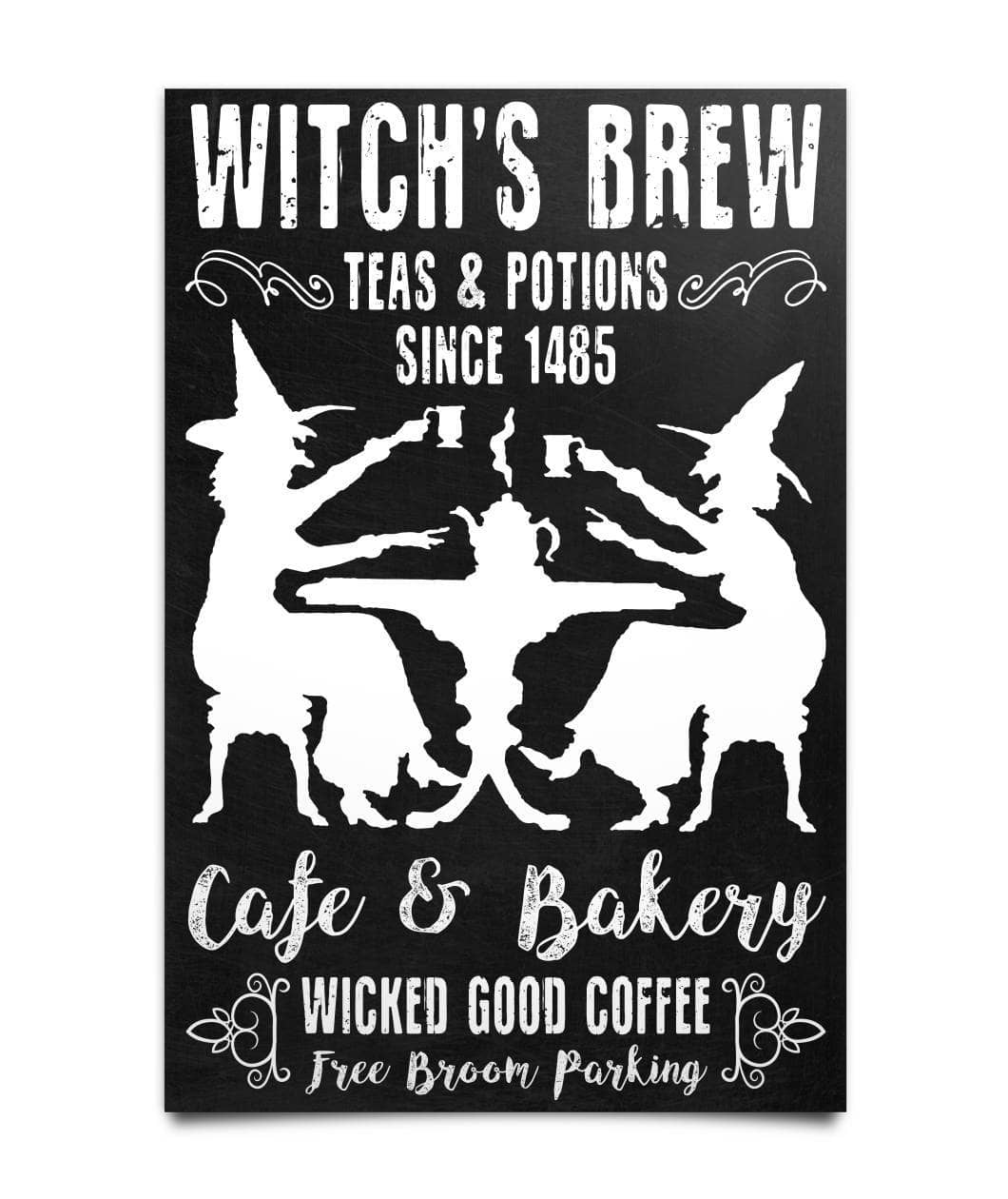 Witch's Brew Free Broom Parking Poster