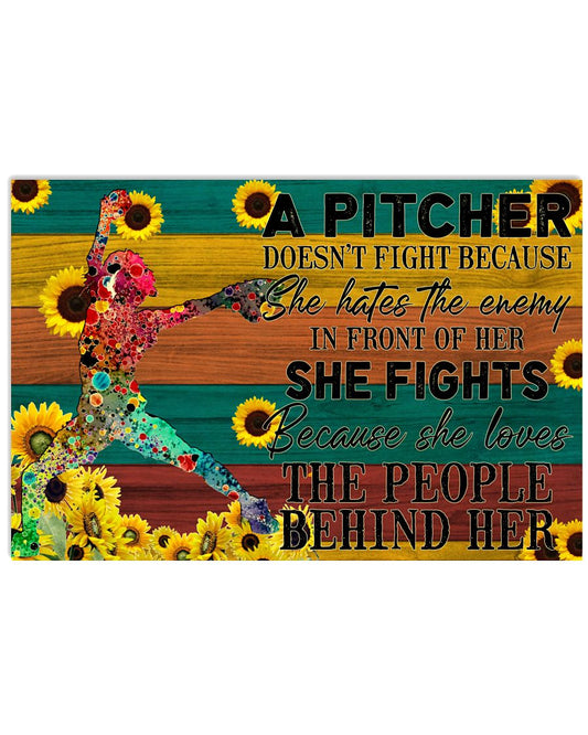 Softball Pitcher Decor-8145