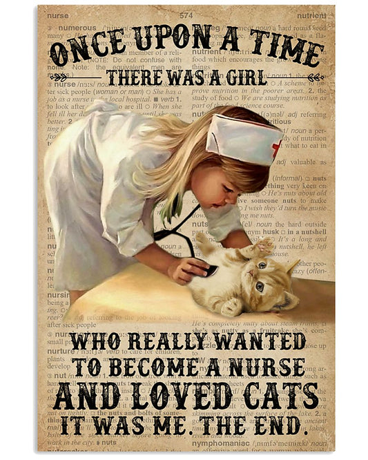 Baby Girl Nurse And Cats-1450