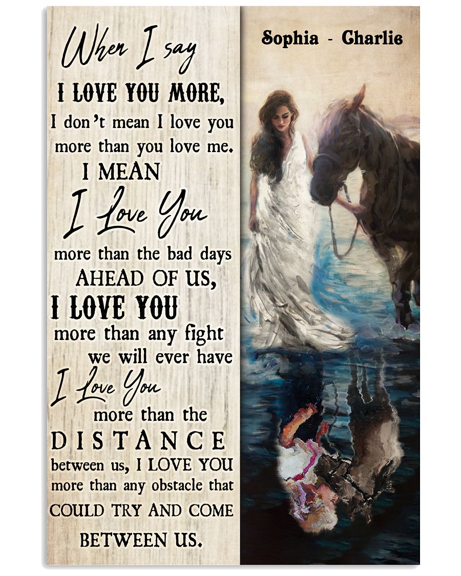 Girl And Horse Reflecion When I Say I Love You-4425