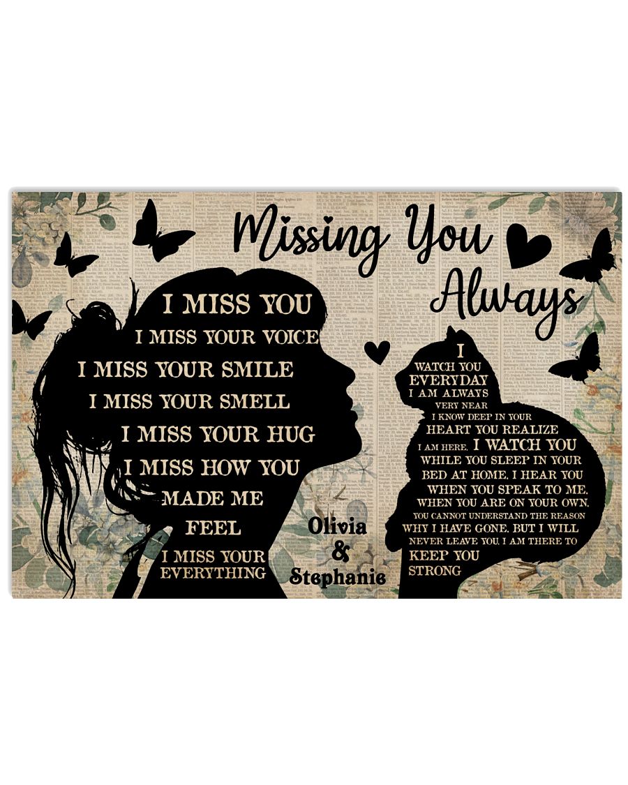 Personalized Cat Missing You Always-6361