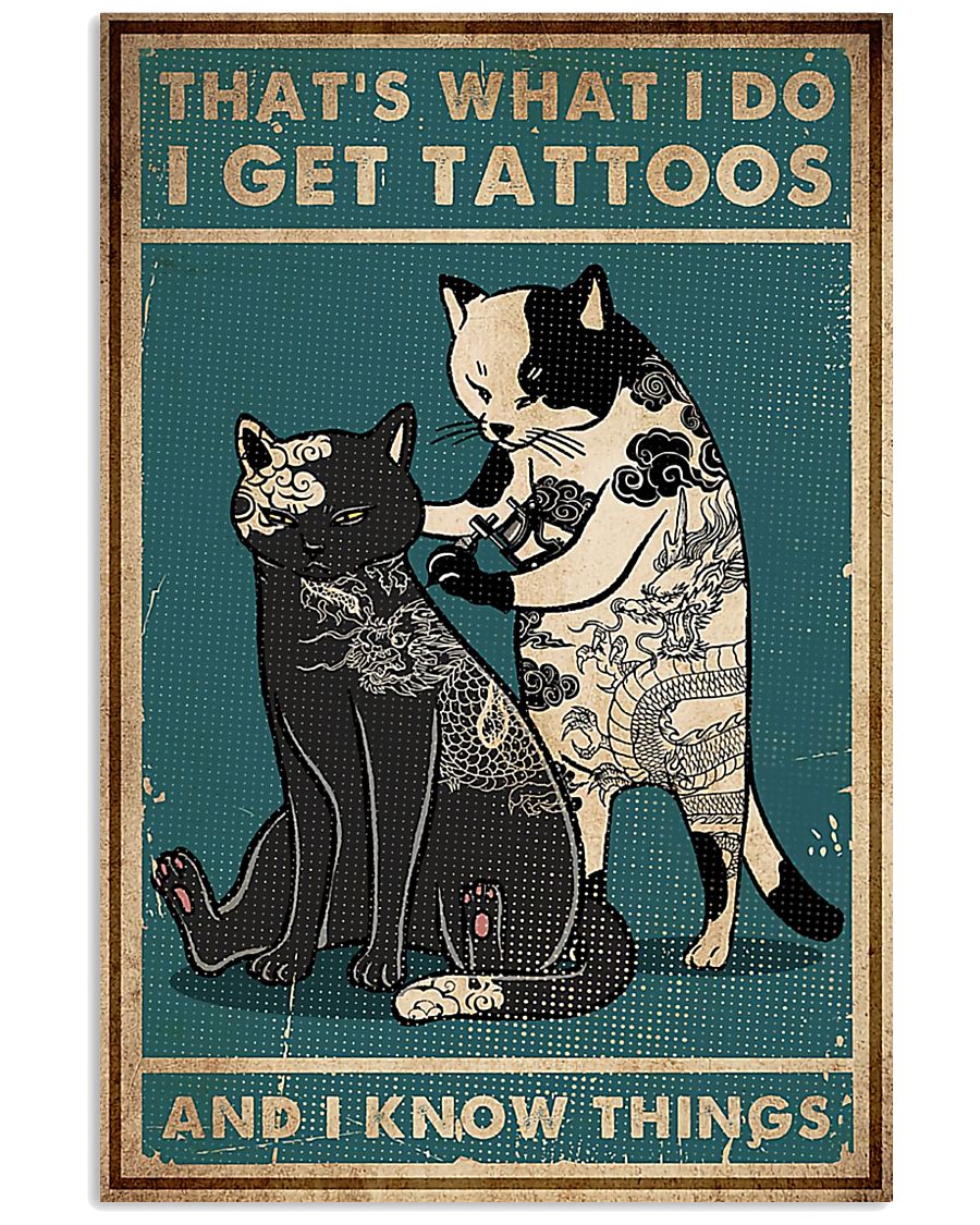 Cat Tattoo That's What I Do-2201