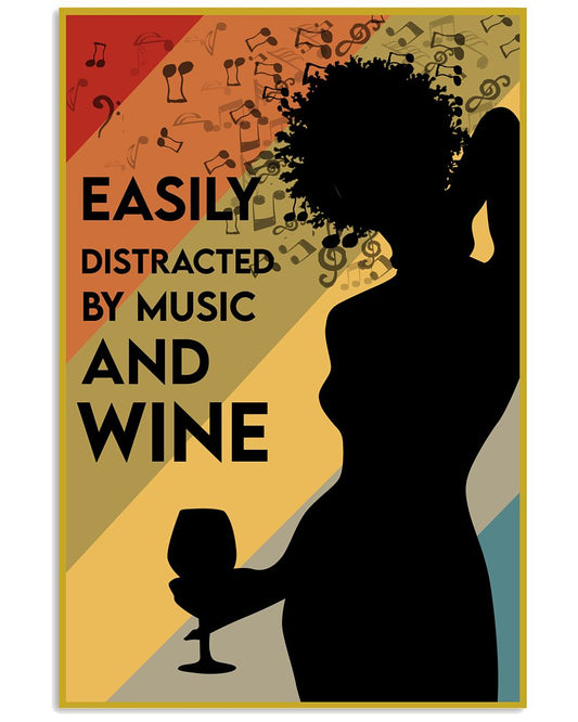 Afro Wine Music Silhouette-7363