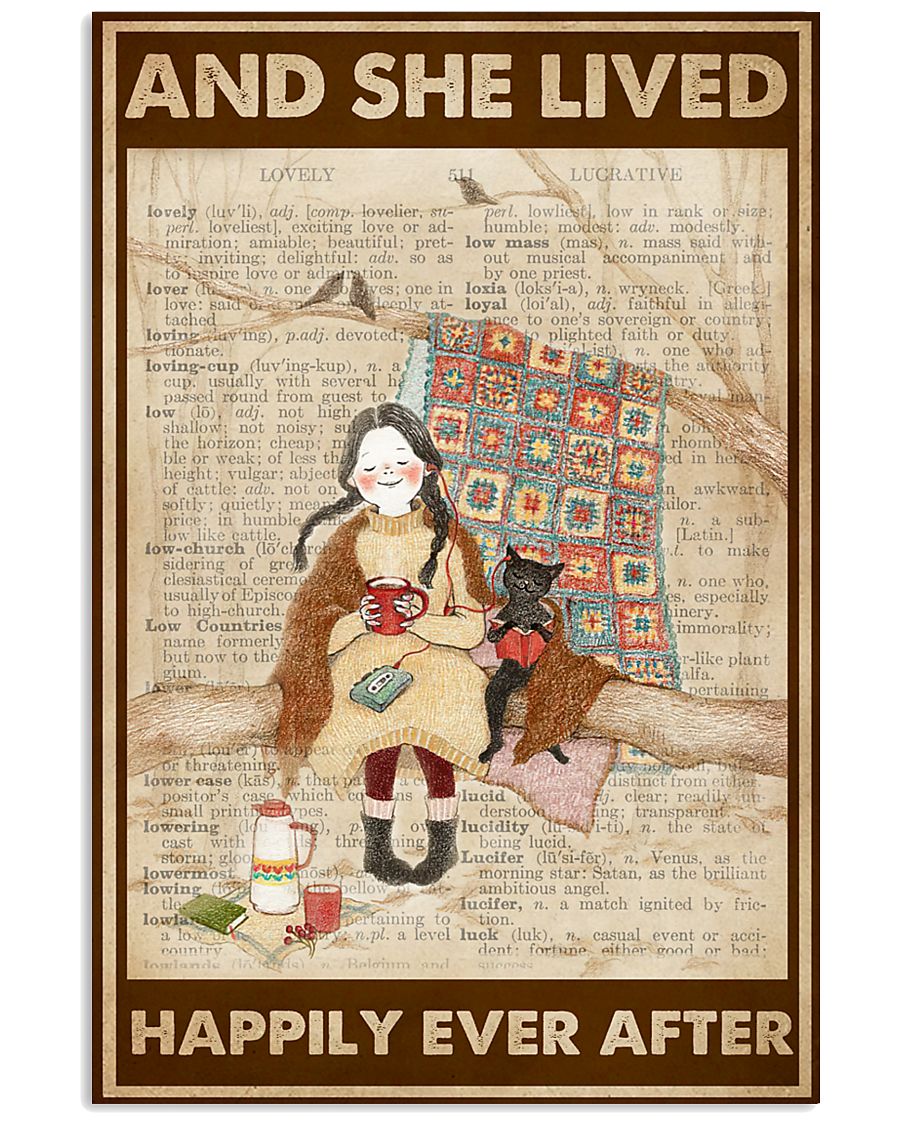 She Lived Happily Quilting And Cat-3272