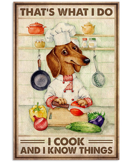 Dachshund I Cook And Know Things-4454