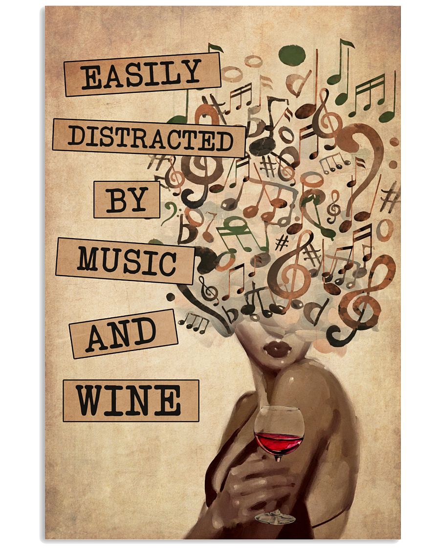 Vinyl And Wine Vintage Text -4139