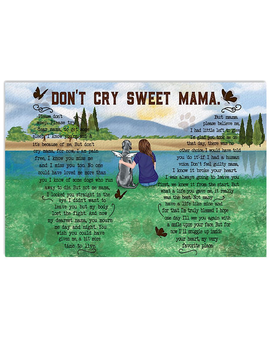 Weimaraner don't cry sweet mama-8030