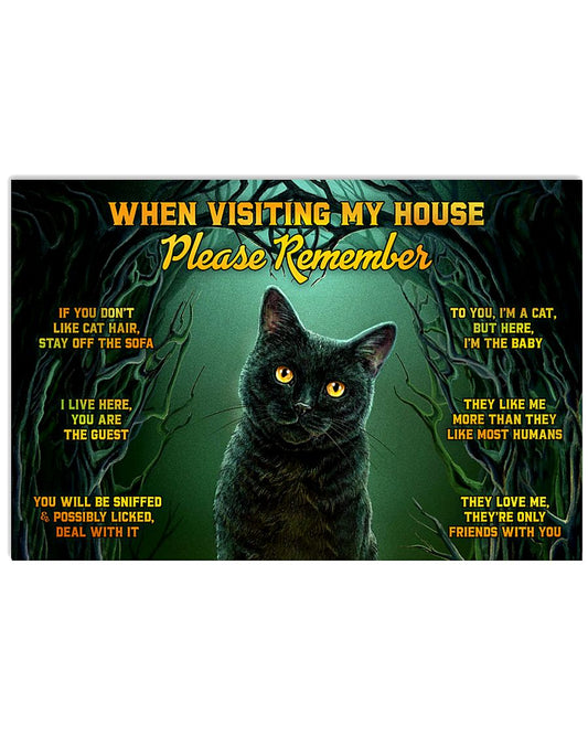 When Visiting My House Black Cat-1003