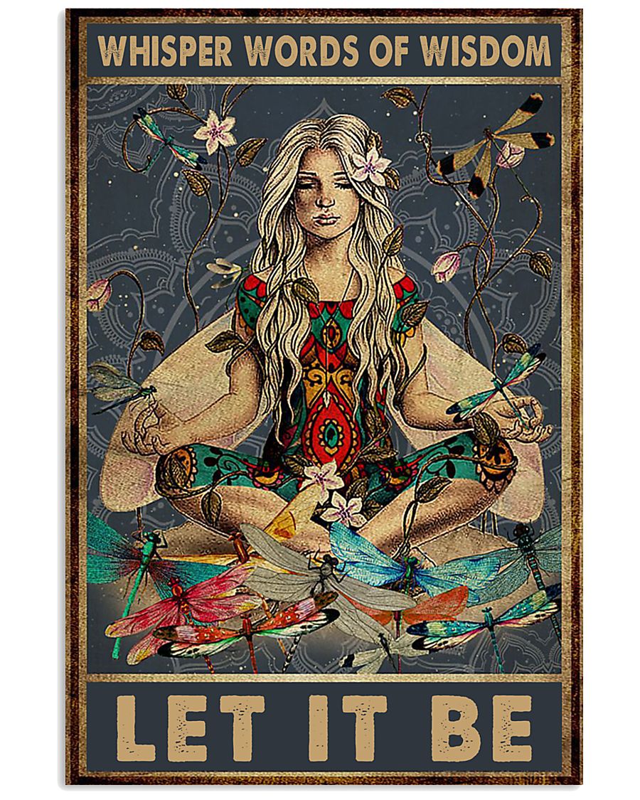 Yoga girl Whisper words of wisdom let it be-4995