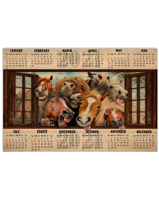 Horse Window Calendar -1306