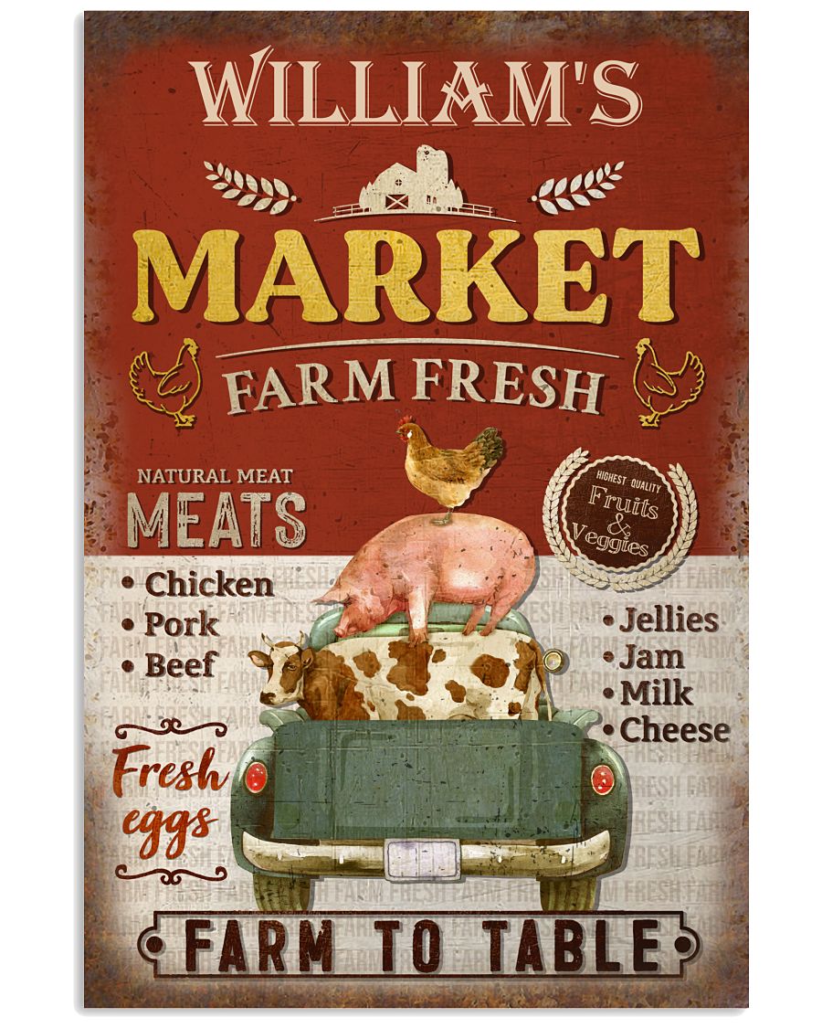 Personalized Cattle Market Farm Fresh-6613