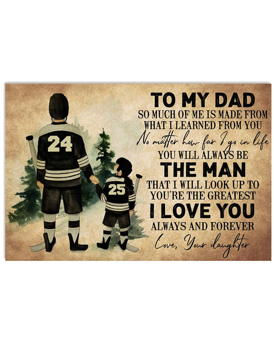 Hockey To My Dad From Daughter GH1-1101-8557