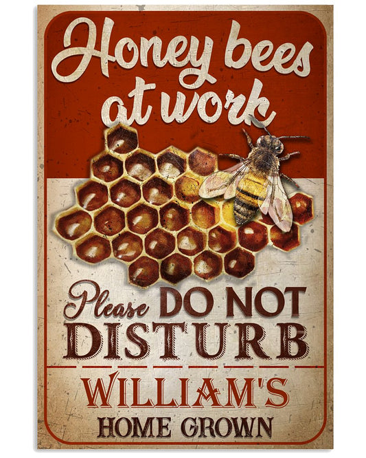 Personalized Honey Bees At Work-3090