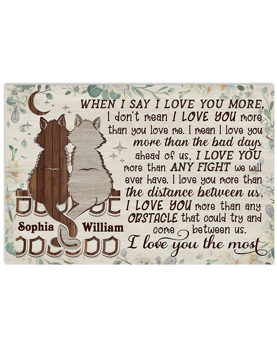 Personalized Cat I Love You The Most-7259