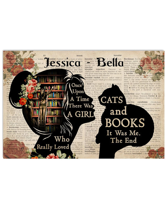 Personalized Reading Once Upon A Time Loved Cats-8930