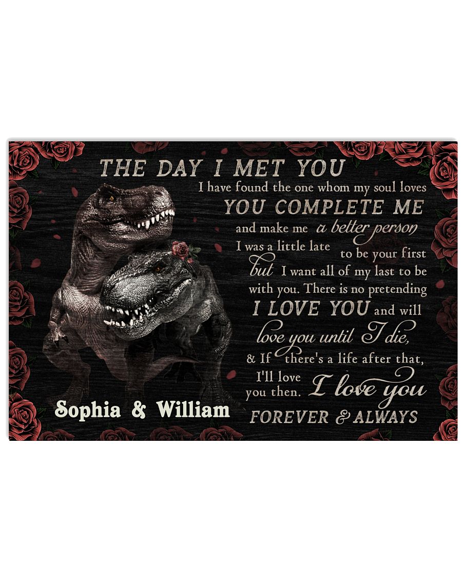 Personalized Dinosaurs The Day I Met You-8901