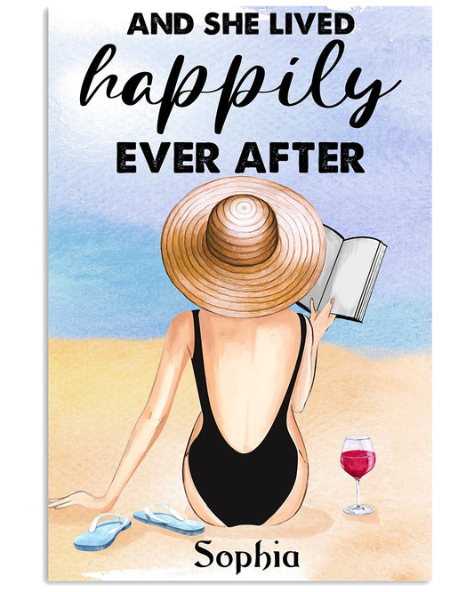 BOOK AND SHE LIVED HAPPILY EVER AFTER- CUSTOM -3818