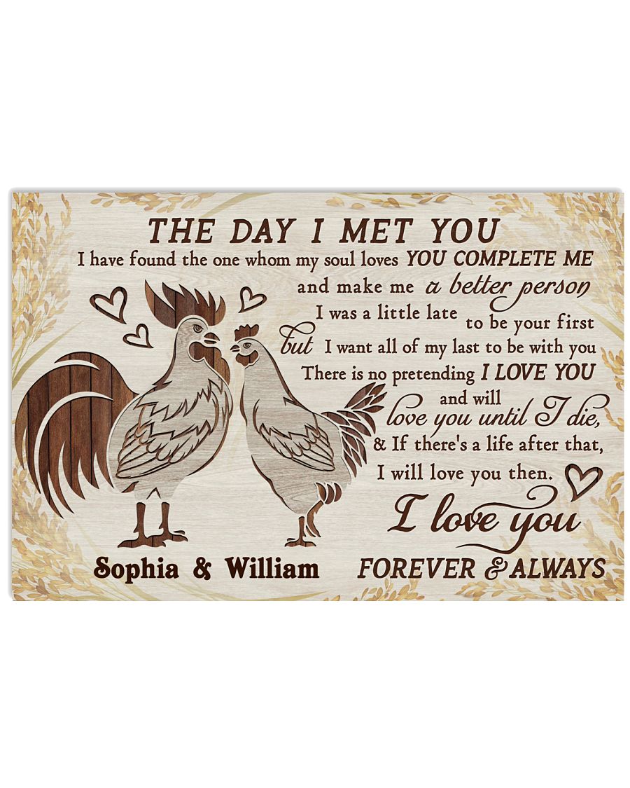 Personalized Chicken The Day I Met-3898