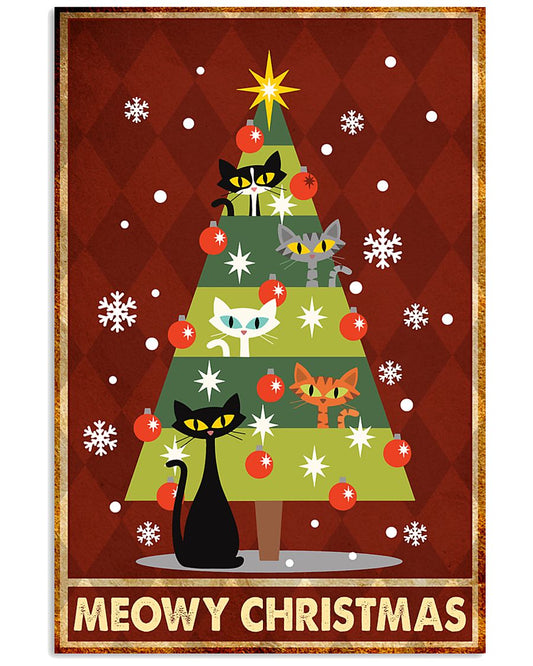 Meowy Cat xmas tree pt lqt nna-4747