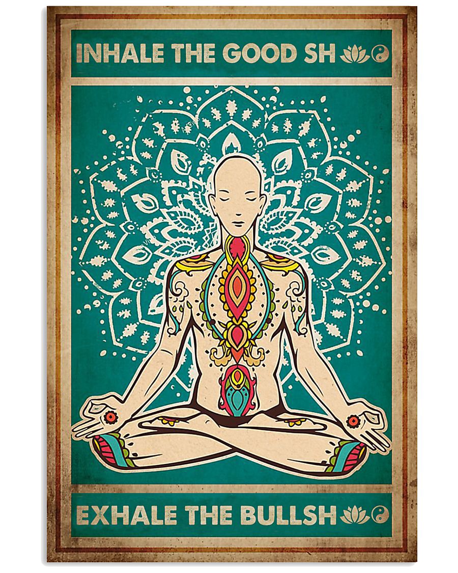 Yoga man inhale the good shit exhale the bullshit-2305