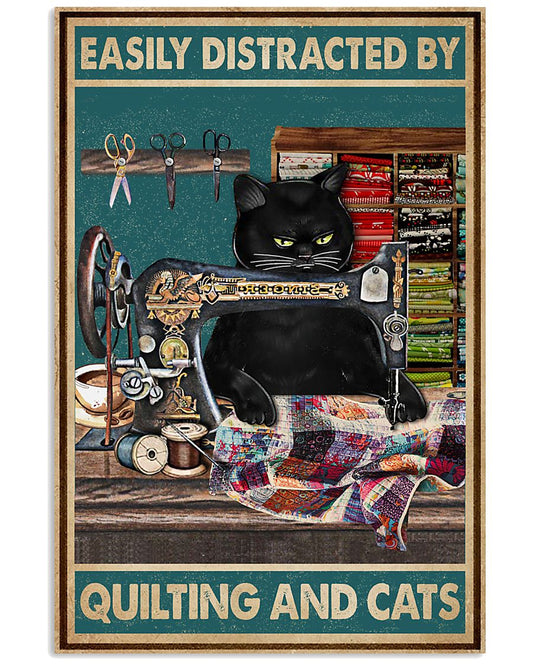 Easily Distracted By Quilting And Cats-8997