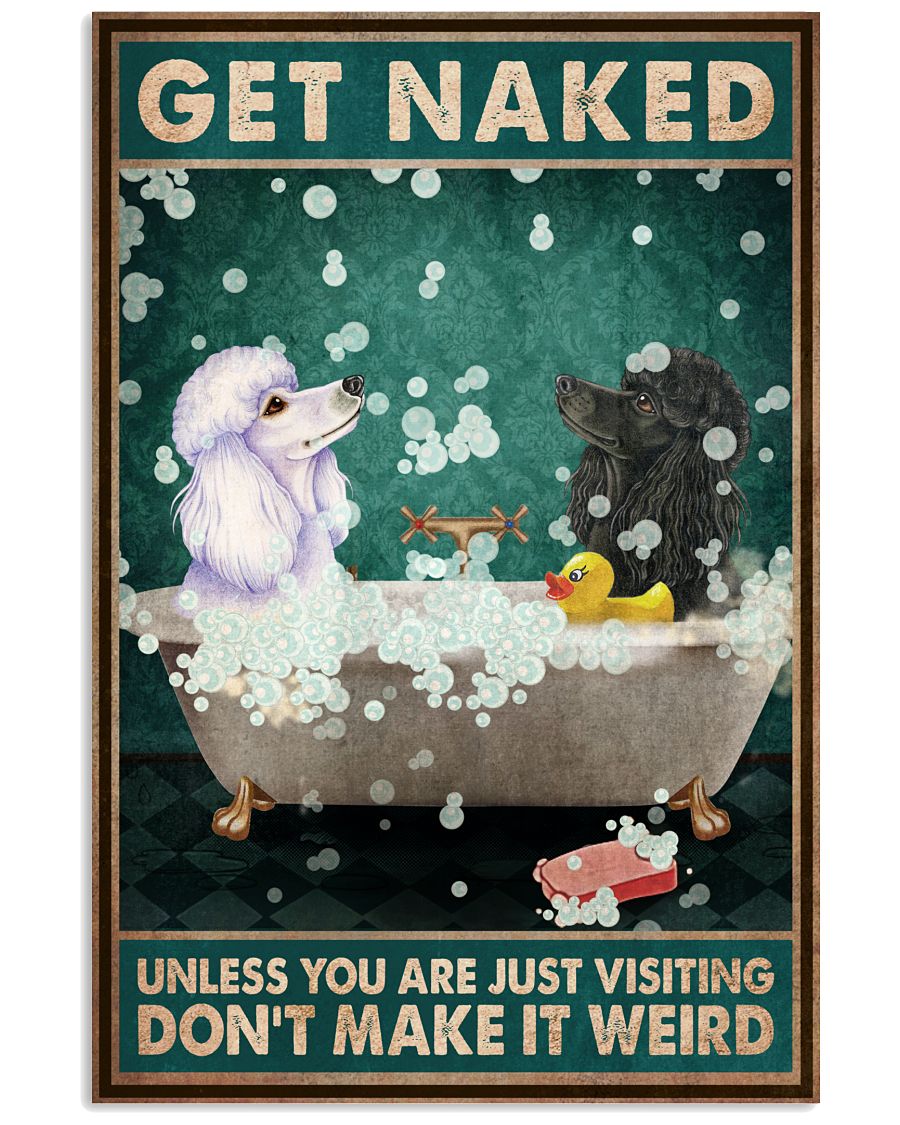 Funny Dog Bathroom Poster