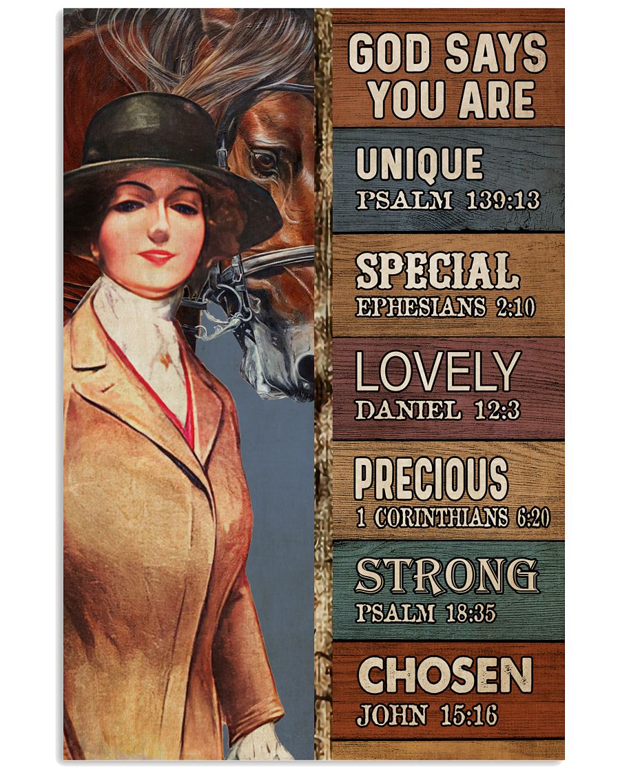 Equestrian Girl God Says You Are-7066