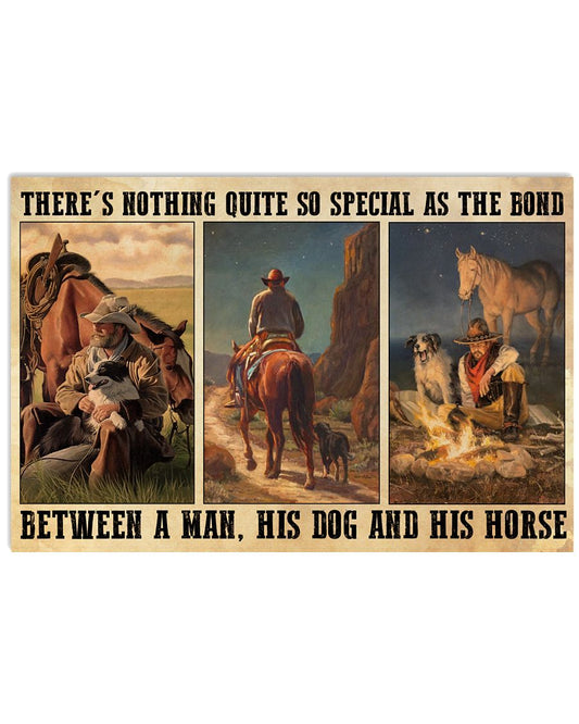 A Bond Between A Man His Dog And His Horse-3880