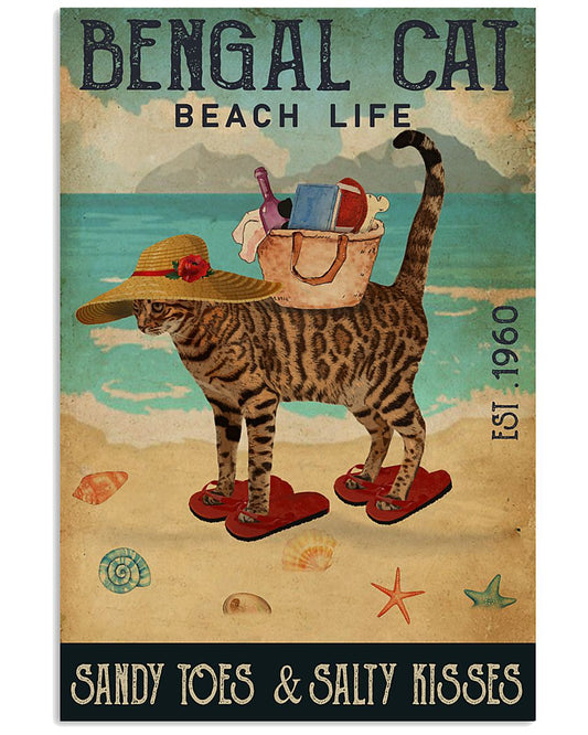 Beach Life Sandy Toes Bengal Cat-5943