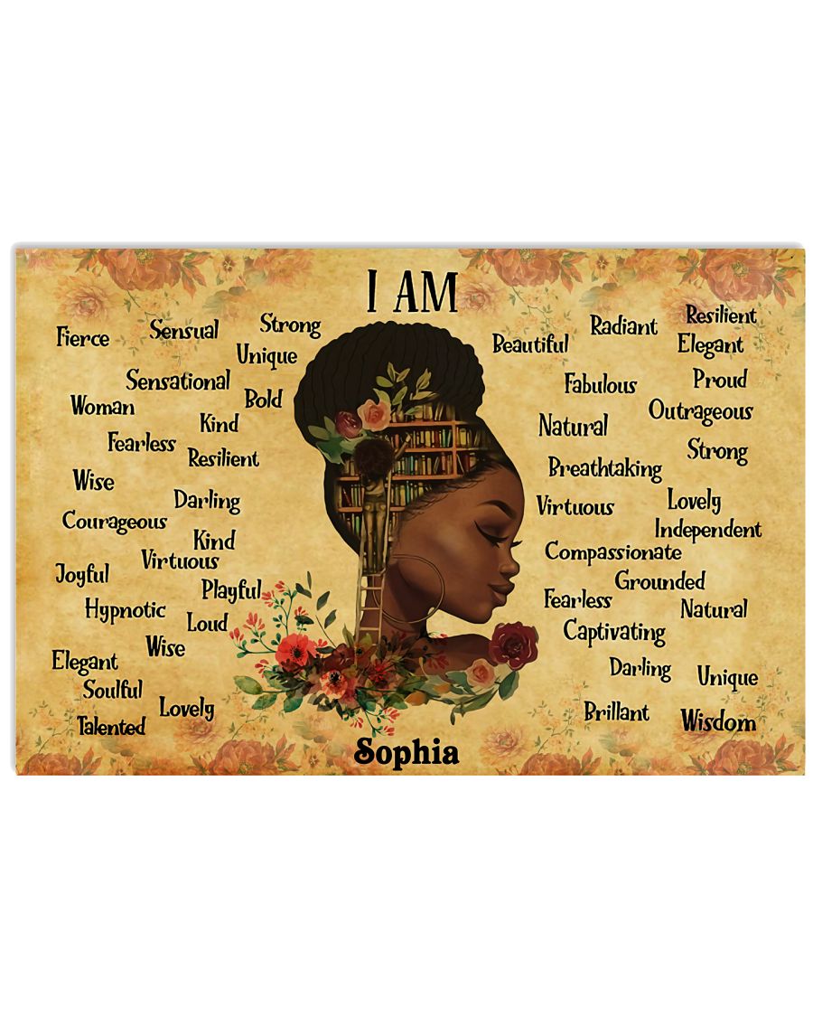 BOOK - AFRO GIRL - I AM  - CUSTOM NAME-1886