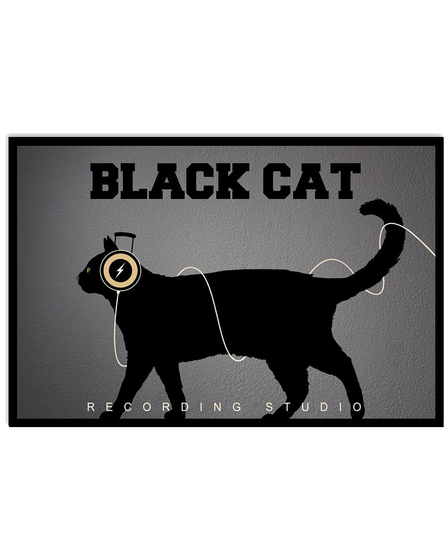 Personalized Black Cat Recording Studio-7820