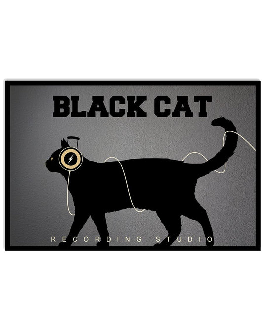 Personalized Black Cat Recording Studio-7820