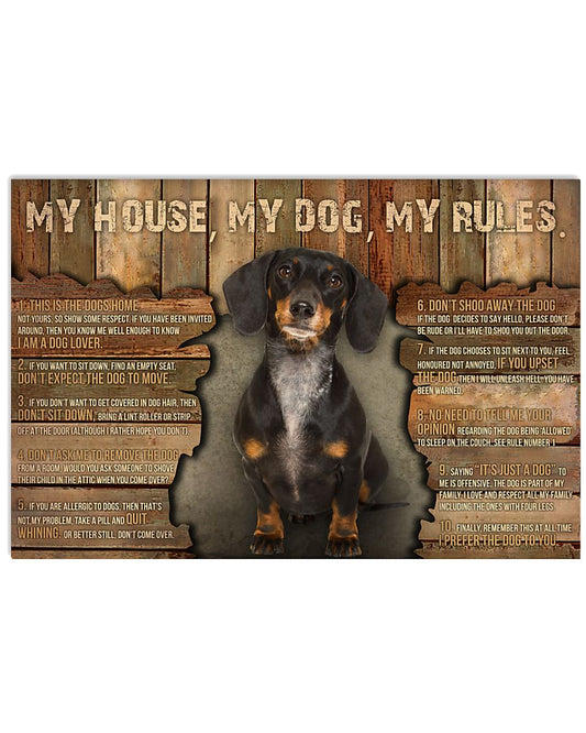 Dachshund My House My Dog My Rules-4917