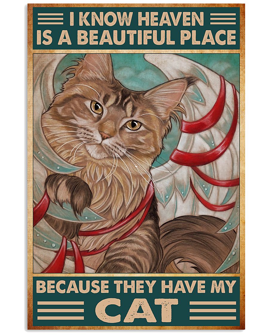 maine coon cat heaven poster-6466