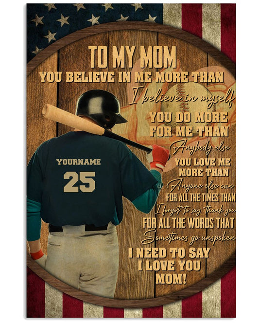 Baseball To My Mom From Son GH1-0803-8651