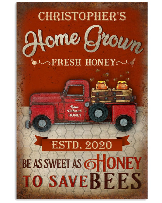 Personalized Honey Bee Raw Natural Honey-4423