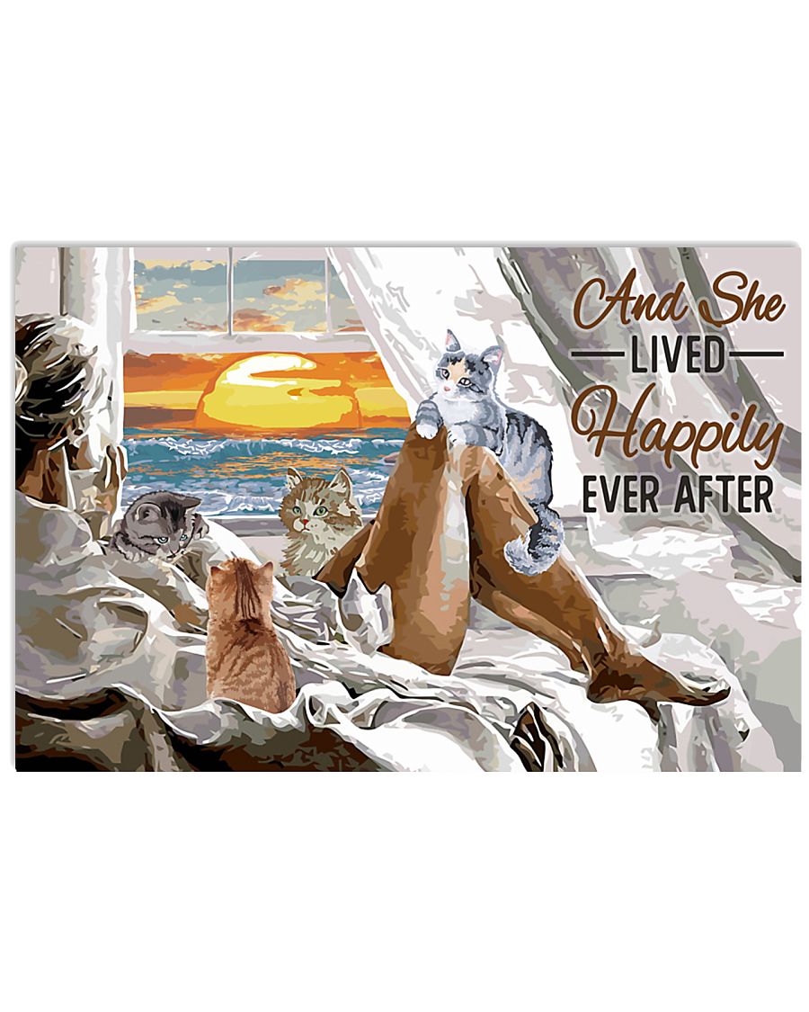 Seaside Girl Lived Happily Cat-9563