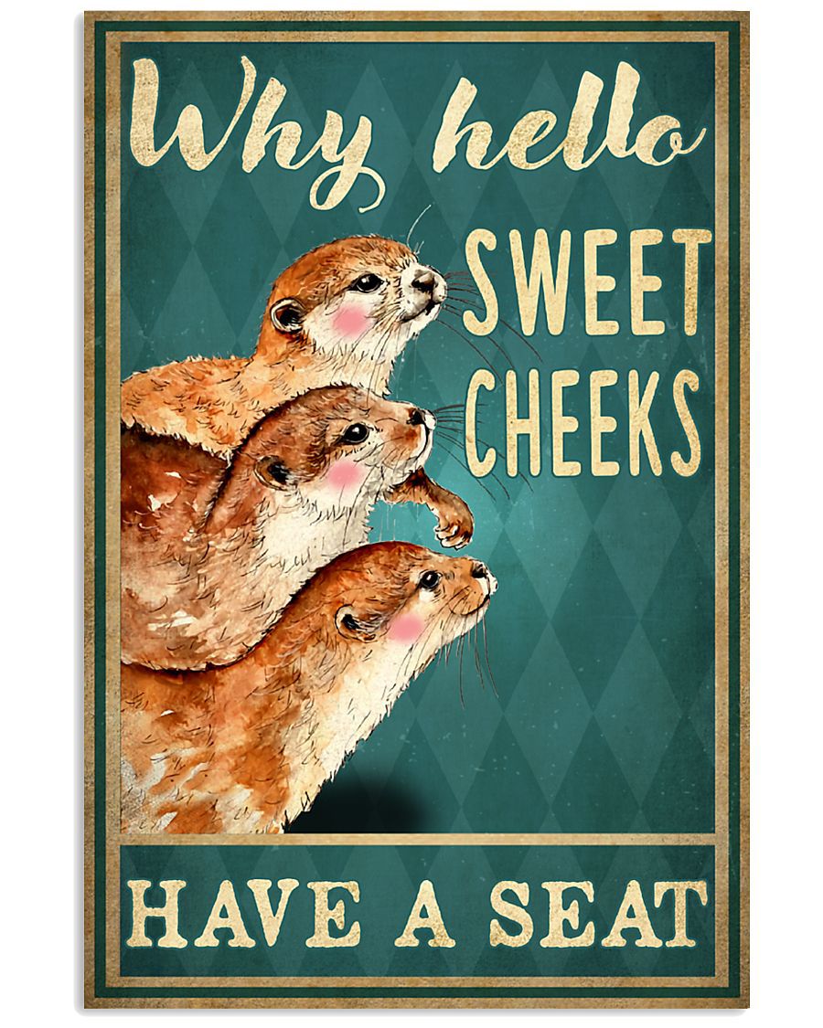 Funny Animal Bathroom Poster