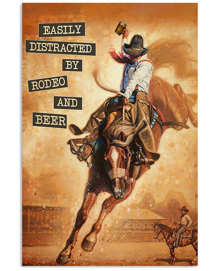 Rodeo And Beer Vintage Text -8564