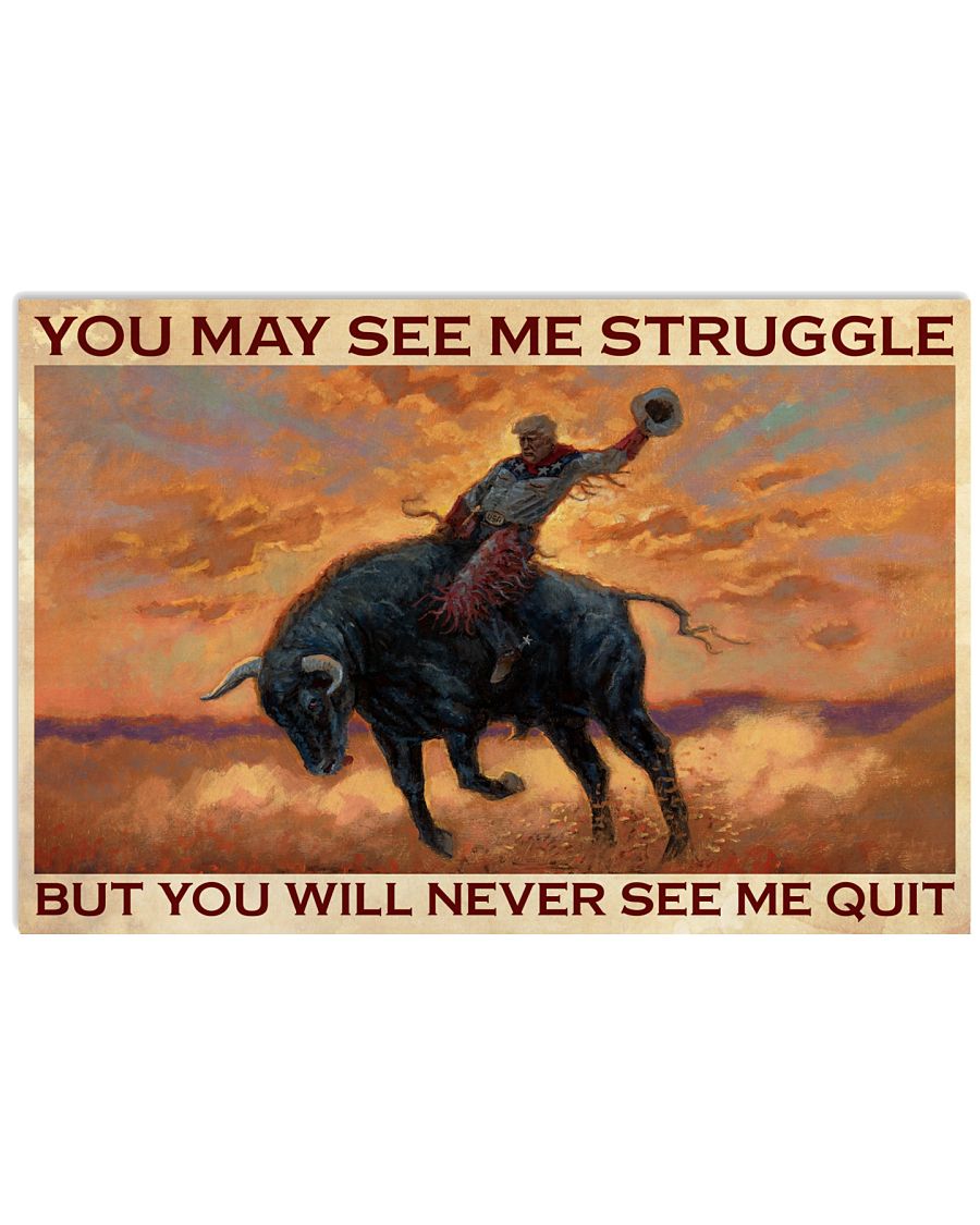 Bull Rider Never See Me Quit-7209