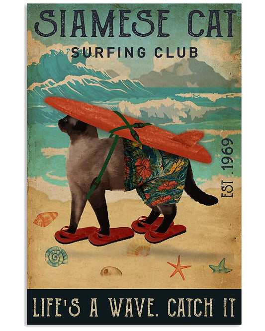 Surfing Club Siamese Cat-4967