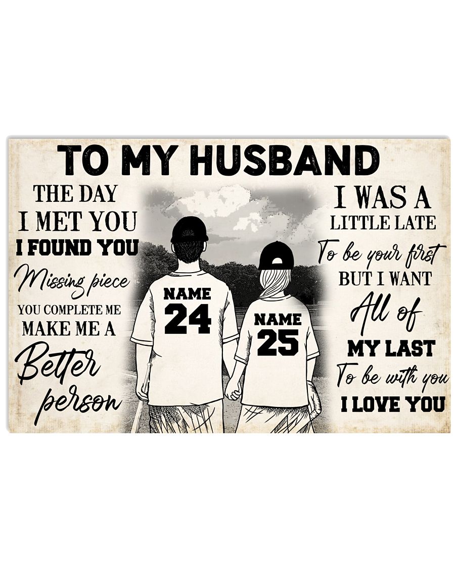 Baseball Couple To My Husband GH3-1901-4822