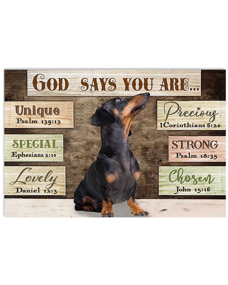 dachshund god says you are-2531