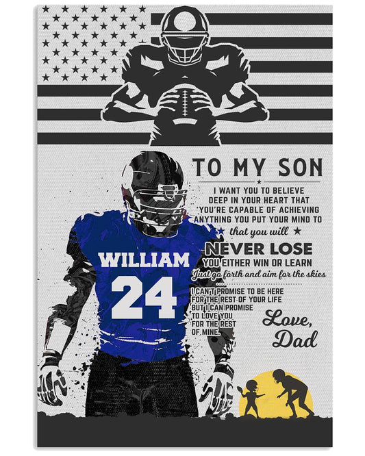 To my son Love Dad Football-4220