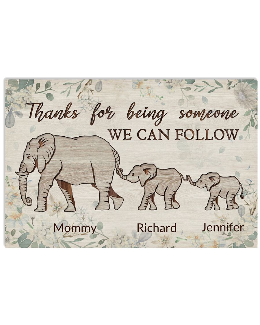 Personalized Elephant Mother 2 Kids Follow-3873