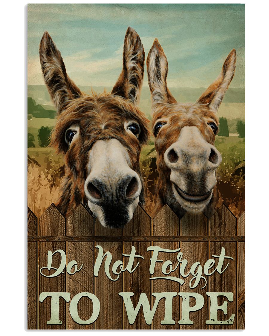 Donkey Do Not Forget To Wipe -6906