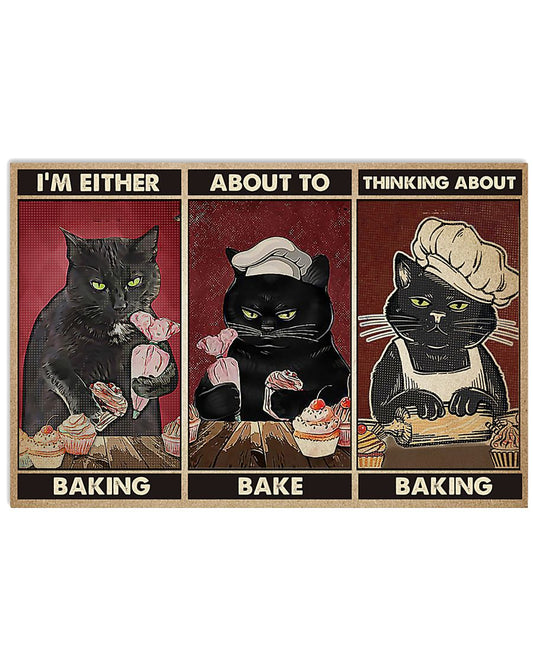 cats thinking about baking pt phq ngt-5553