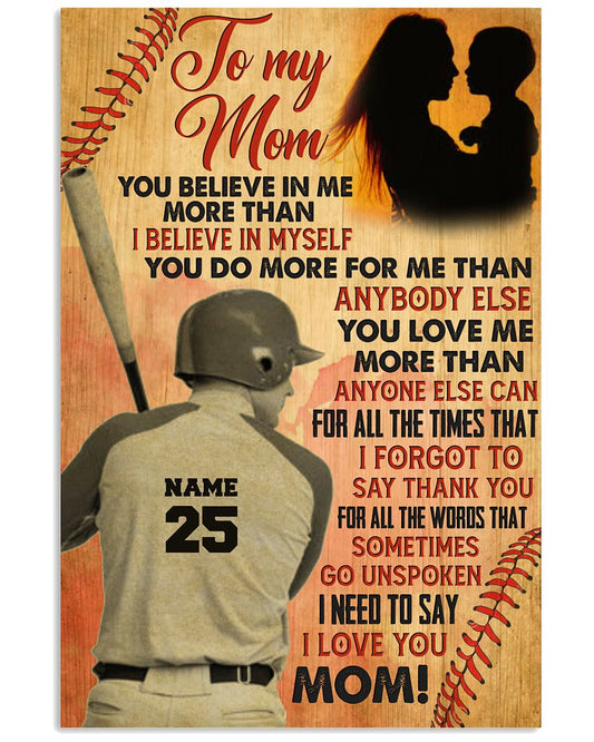 Baseball To My Mom From Son GH2-0803-5502