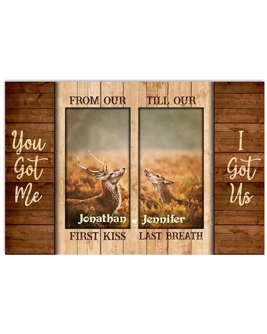 Personalized Deer First Kiss Last Breath-8061