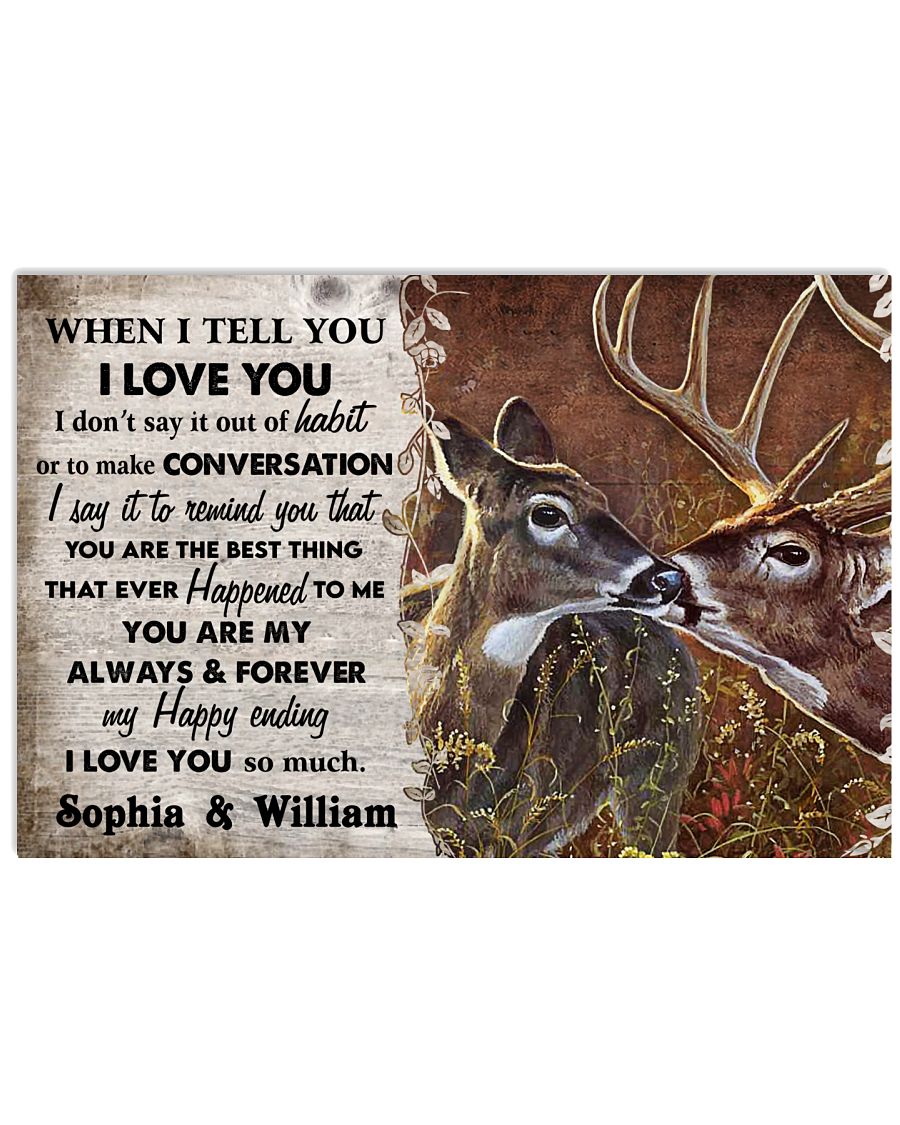 Personalized Deer When I Tell You-3568